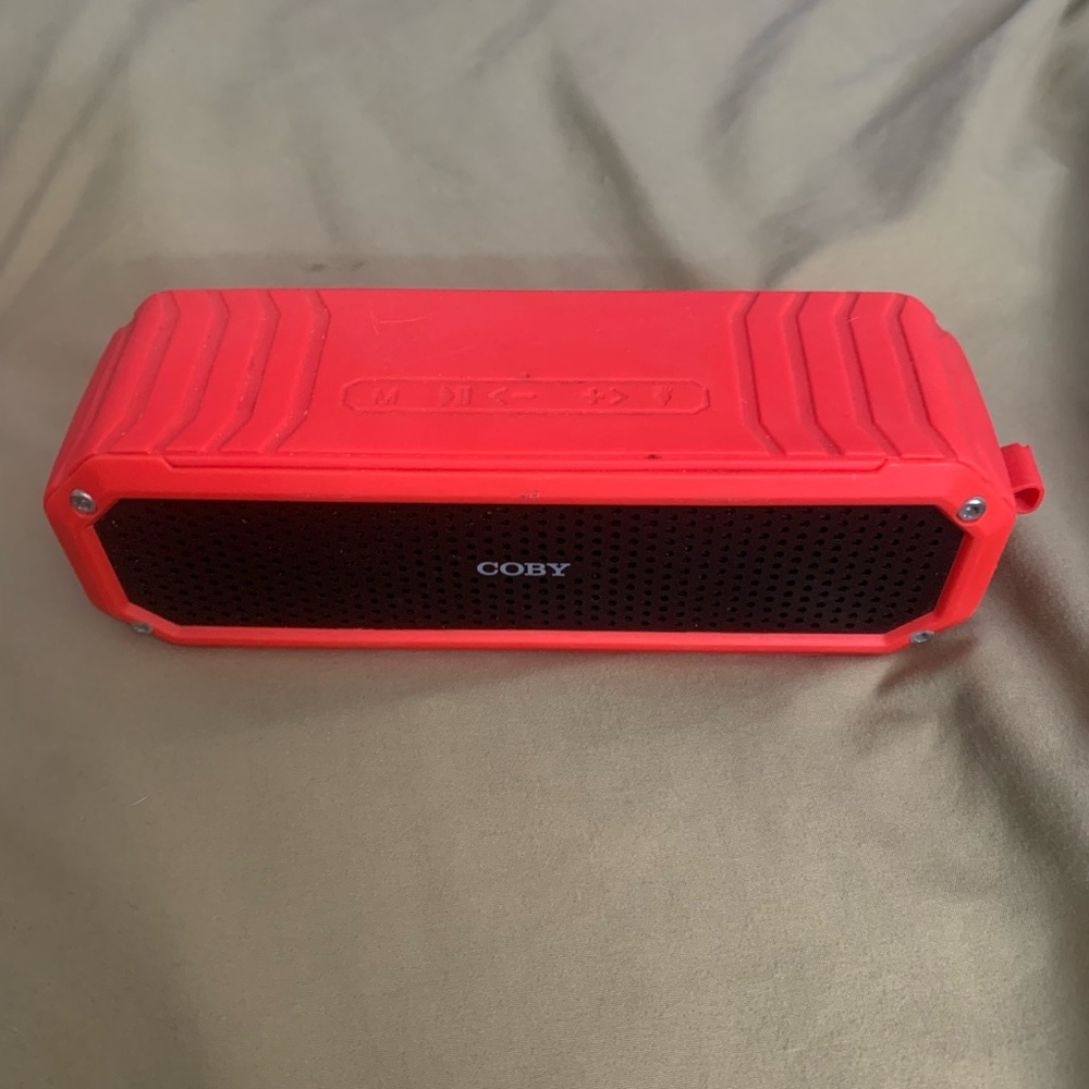 Coby Red Bluetooth Portable Speaker